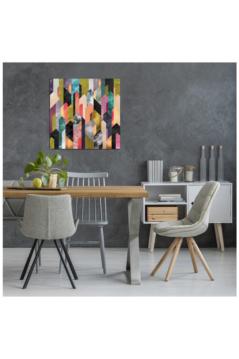 Crysrallized by Elisabeth Fredriksson Canvas Wall Art, Alternate, color, BLACK