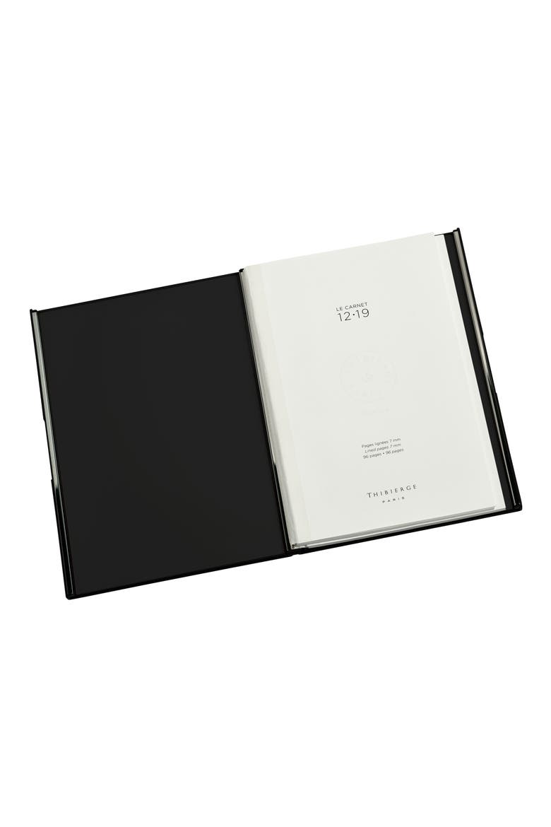 Le Carnet 12.19 Lacquered Business Journal, Main, color, MATT BLACK/ BLACK