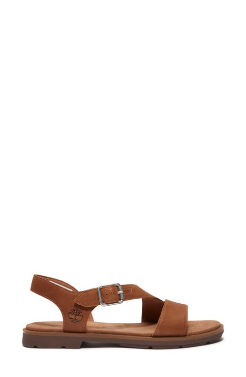 Timberland Calista Bay Womens Backstrap Sandal In Rust Full Grain