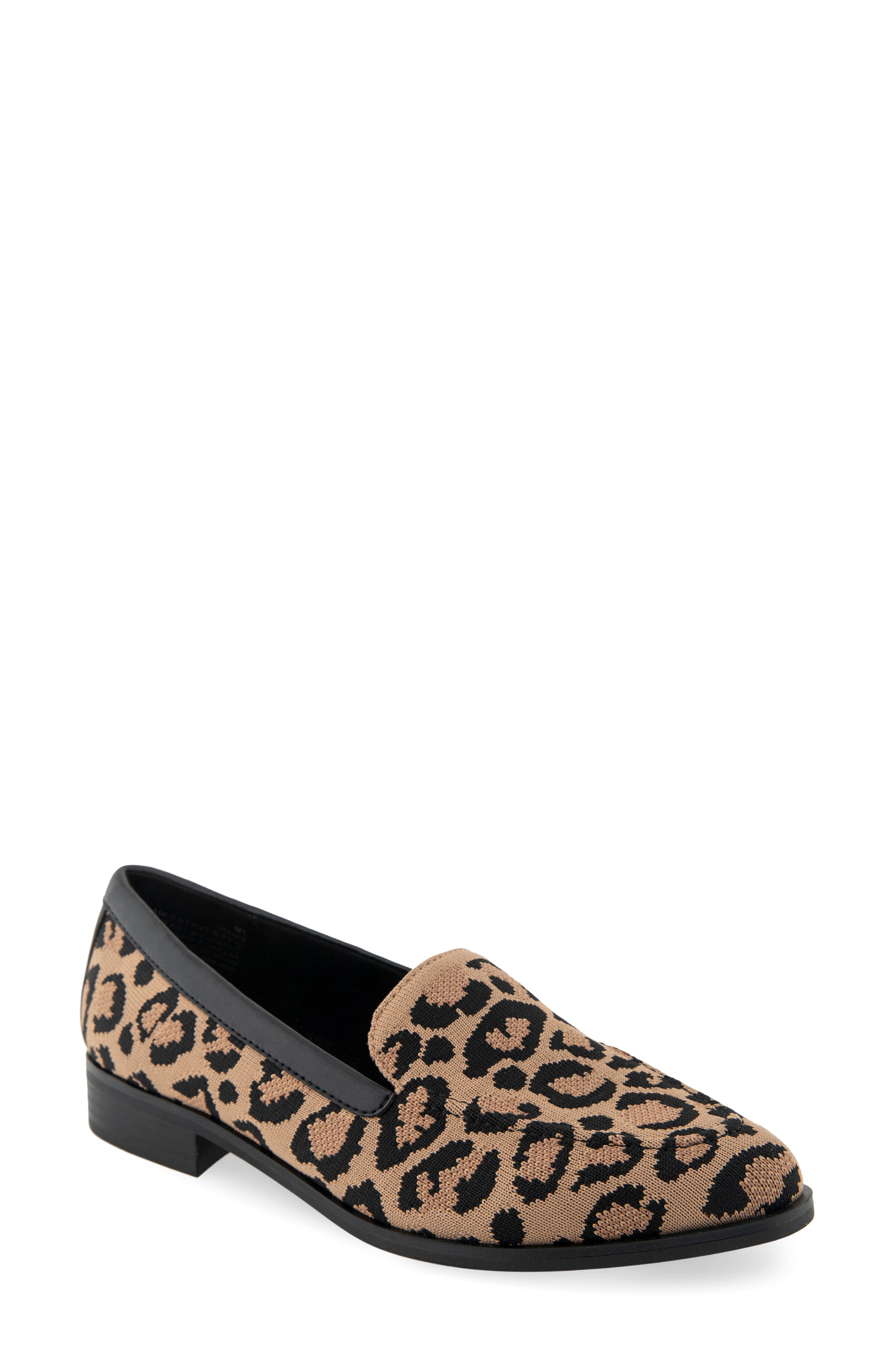 Aerosoles Emani Leopard Print Loafer, Main, color, 
