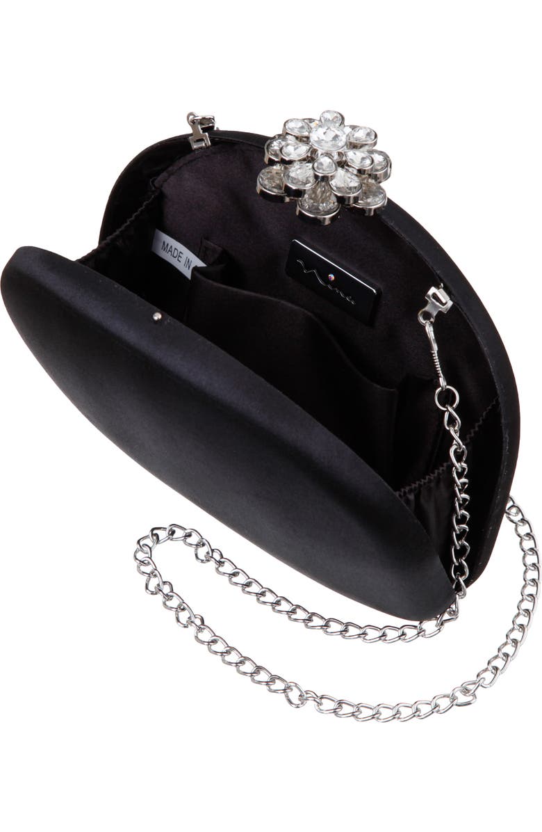 Nina Nivi Frame Clutch, Alternate, color, Black