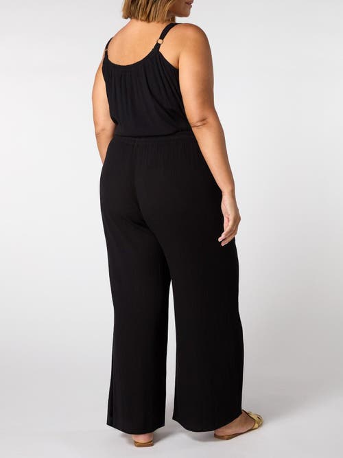 Live Unlimited Crinkle Gathered Cami In Black