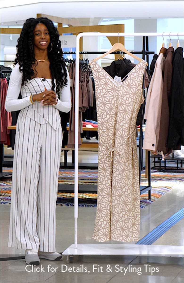 Printed Tie Waist Midi Dress, sales video thumbnail