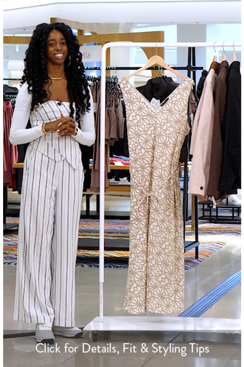 Printed Tie Waist Midi Dress video