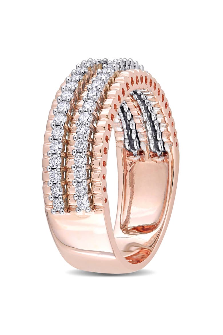 Diamond Double Row Eternity Ring 14k, Alternate, color, 14k Gold