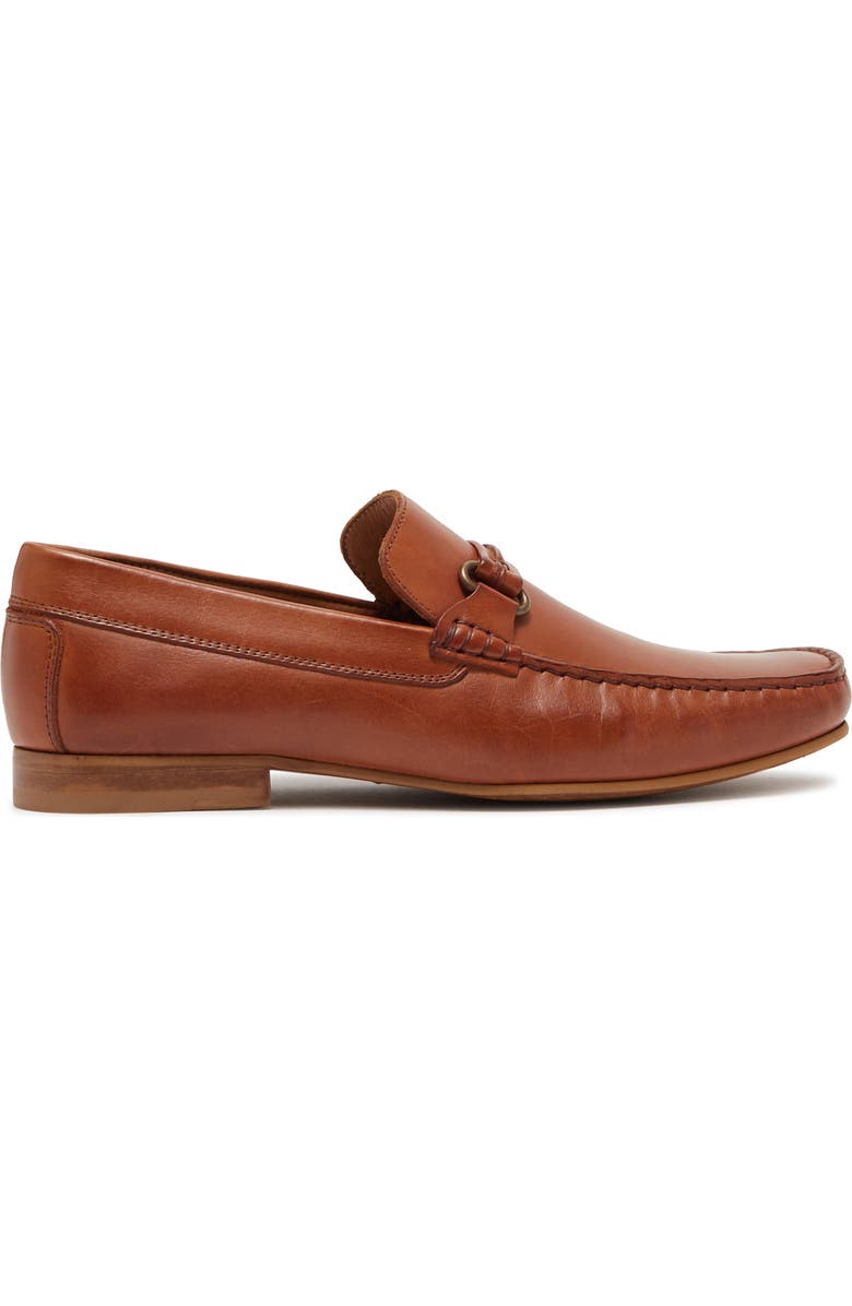 Donald Pliner Calf Leather Bit Loafer, Alternate, color, Whiskey