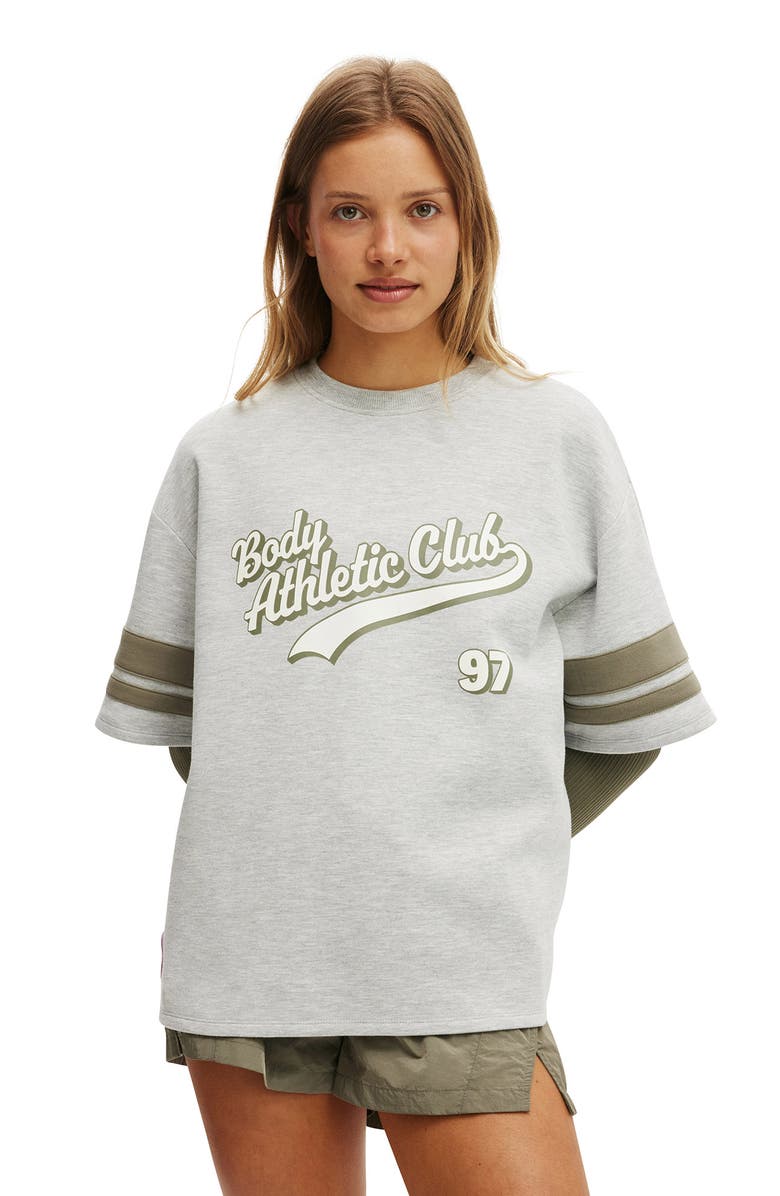 COTTON ON BODY Women's Active Ballpark Oversized Graphic Tshirt, Main, color,