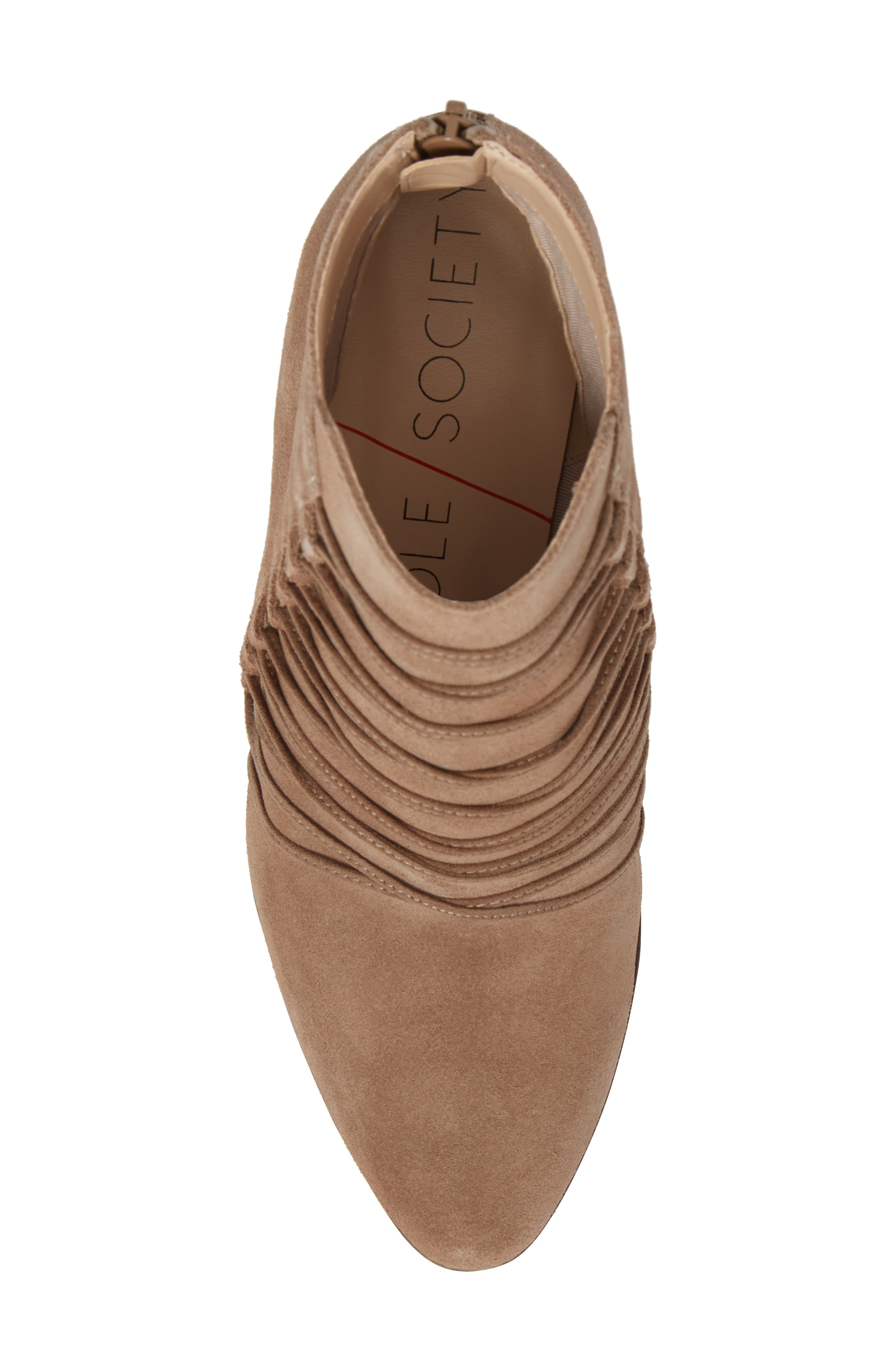 Bellevue Bootie, Alternate, color, NIGHT TAUPE SUEDE