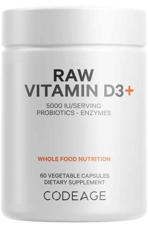 Raw Vitamin D3+ 5000 IU Supplement
