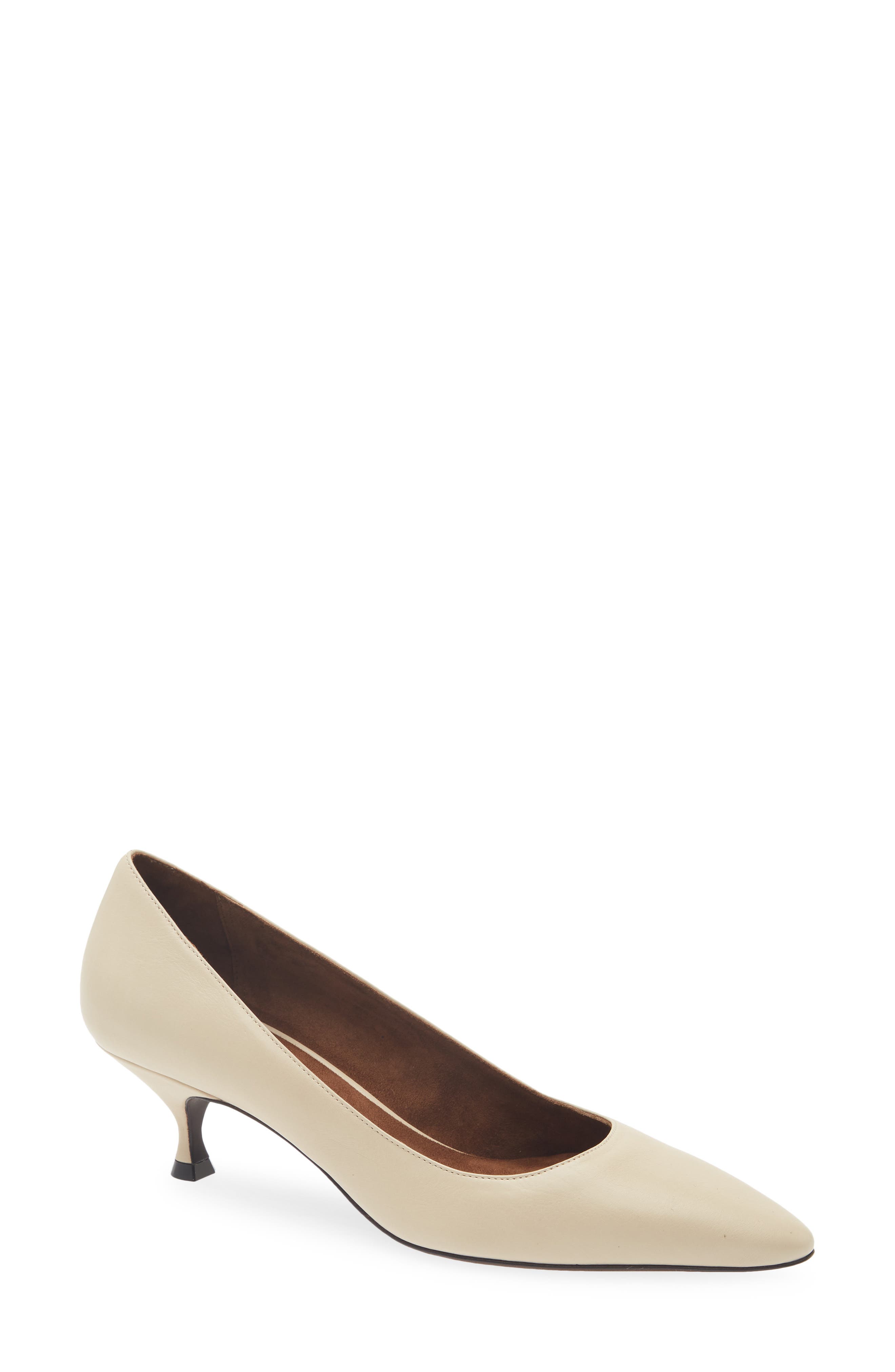 Pump du Jour Kitten Heel Pump, Main, color, SOFT CALF STONE