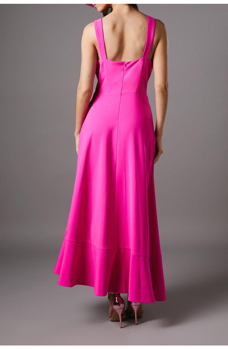 Coast Strappy Crepe Corsage Midi Dress, Alternate, color, Pink