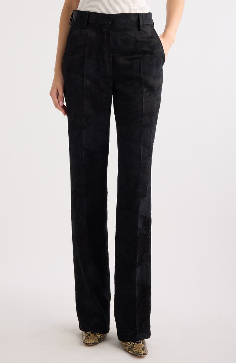 Dries Van Noten Tonal Jacquard Straight Leg Pants, Main, color,