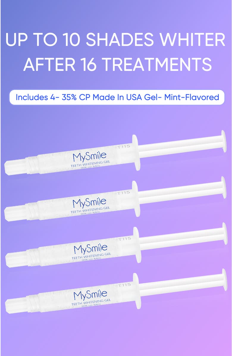 MySmile Ultimate Teeth Whitening Kit with Refills Bundle, Alternate, color, White