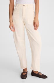 Madewell Darted Barrel Leg Pants