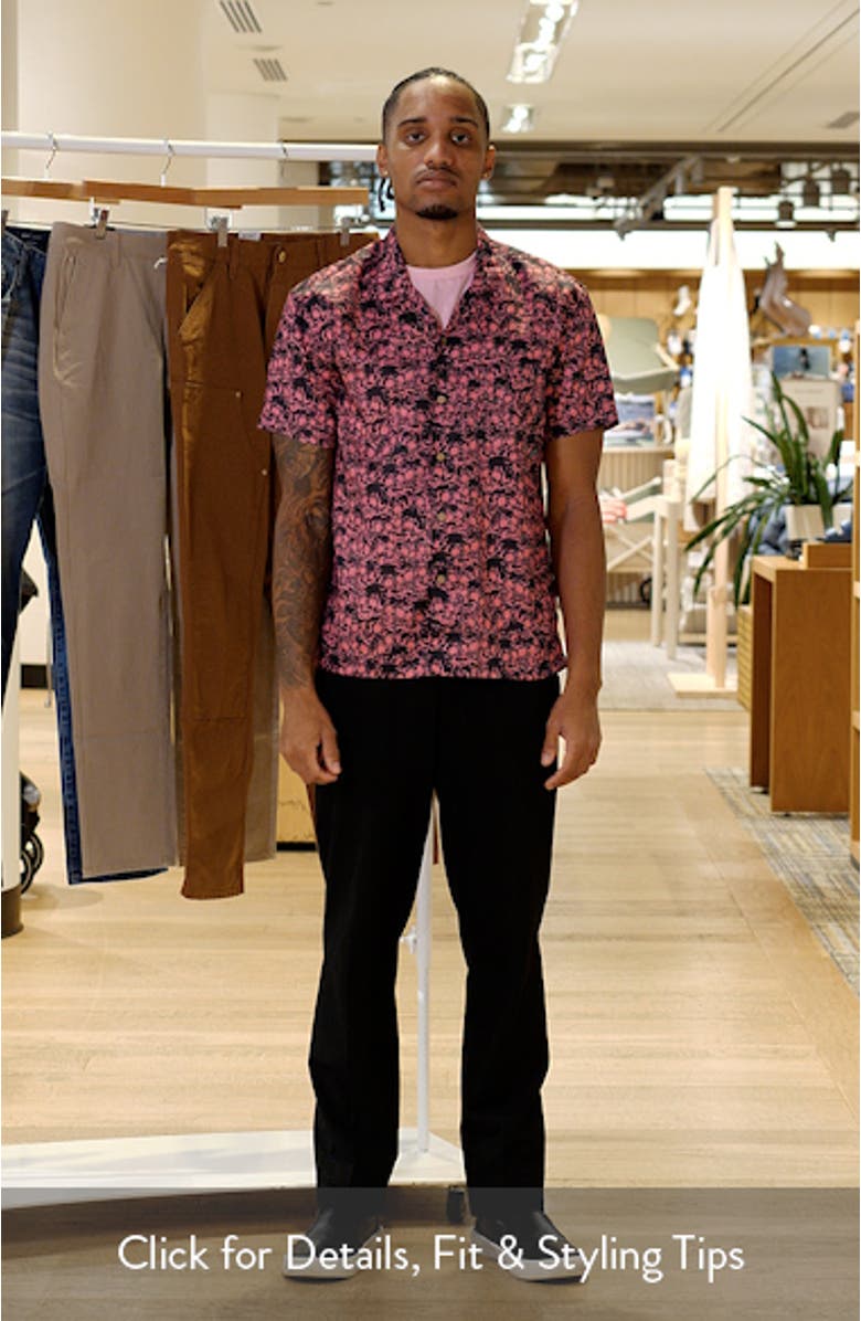 Skull Print Camp Shirt, sales video thumbnail