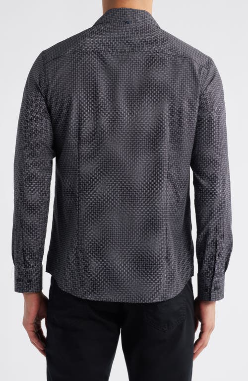 Wrk W.r.k Dash Duo Microprint Performance Button-up Shirt