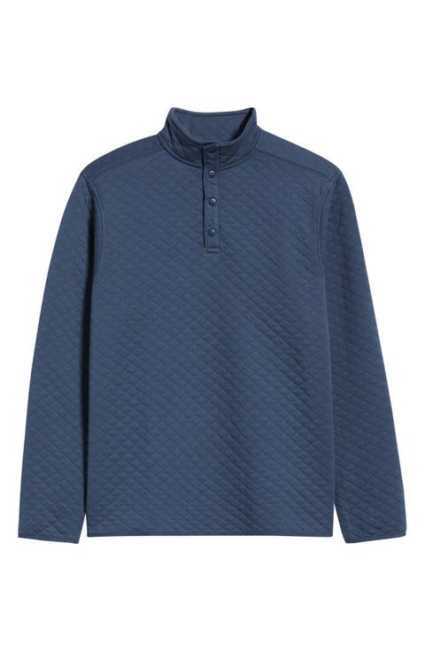 Cory Quilted Snap Placket Pullover
