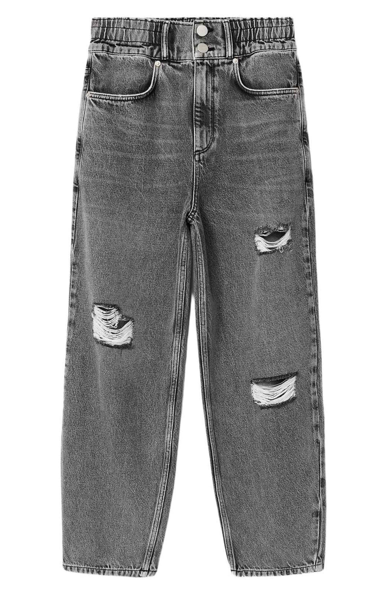 Daisy Ripped Tapered Jeans