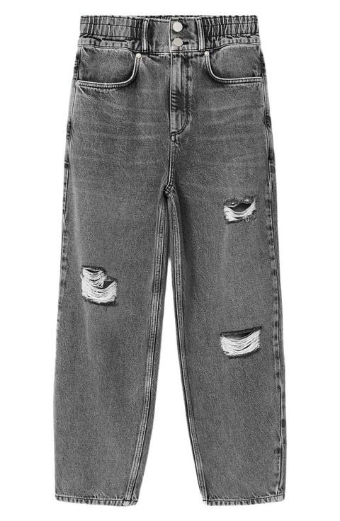 Daisy Ripped Tapered Jeans
