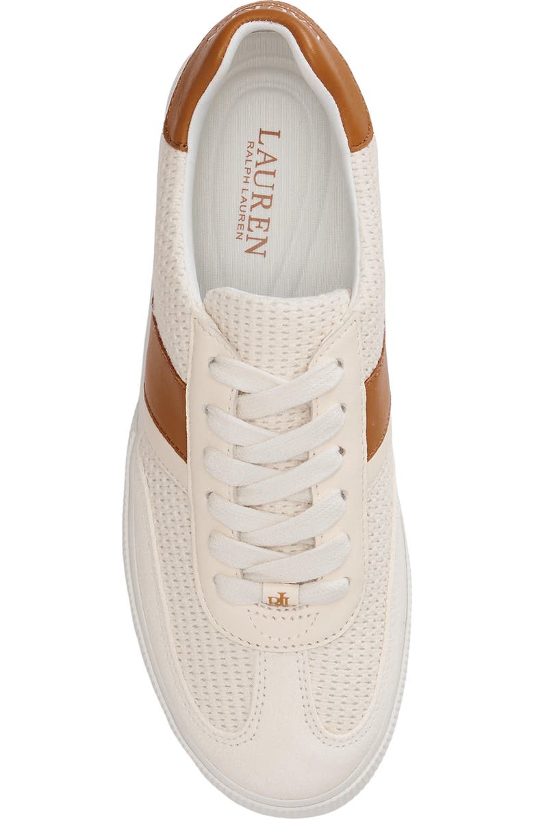 Ralph Lauren Braylee Sneaker, Alternate, color, Cream/ Caramel