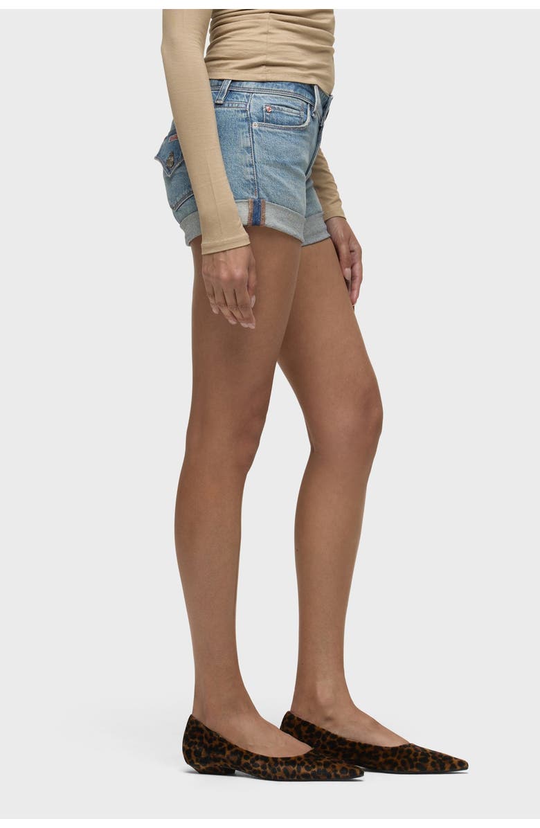 Hudson Jeans Croxley Flap Pocket Short, Alternate, color, Snow Drops