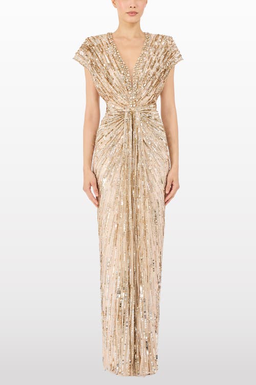 Jenny Packham Lacie Maxi Dress In Neutral