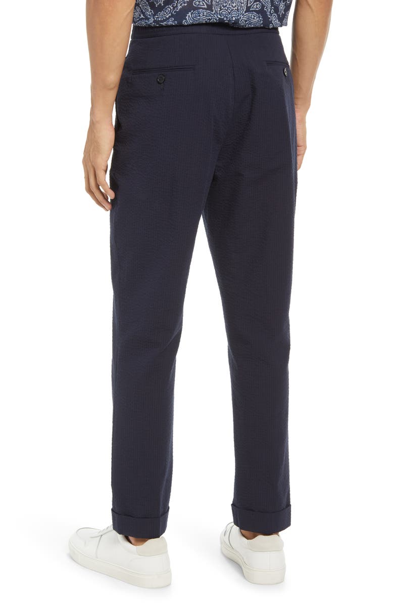 Officine Générale Joseph Cotton Seersucker Pants, Alternate, color, 