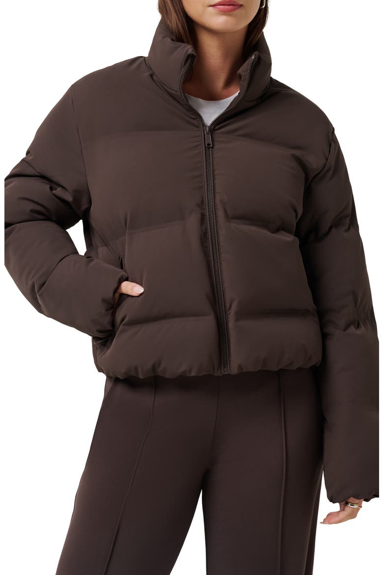 Moontide Bonded Puffer Jacket, Main, color, COFFEE GROUNDS