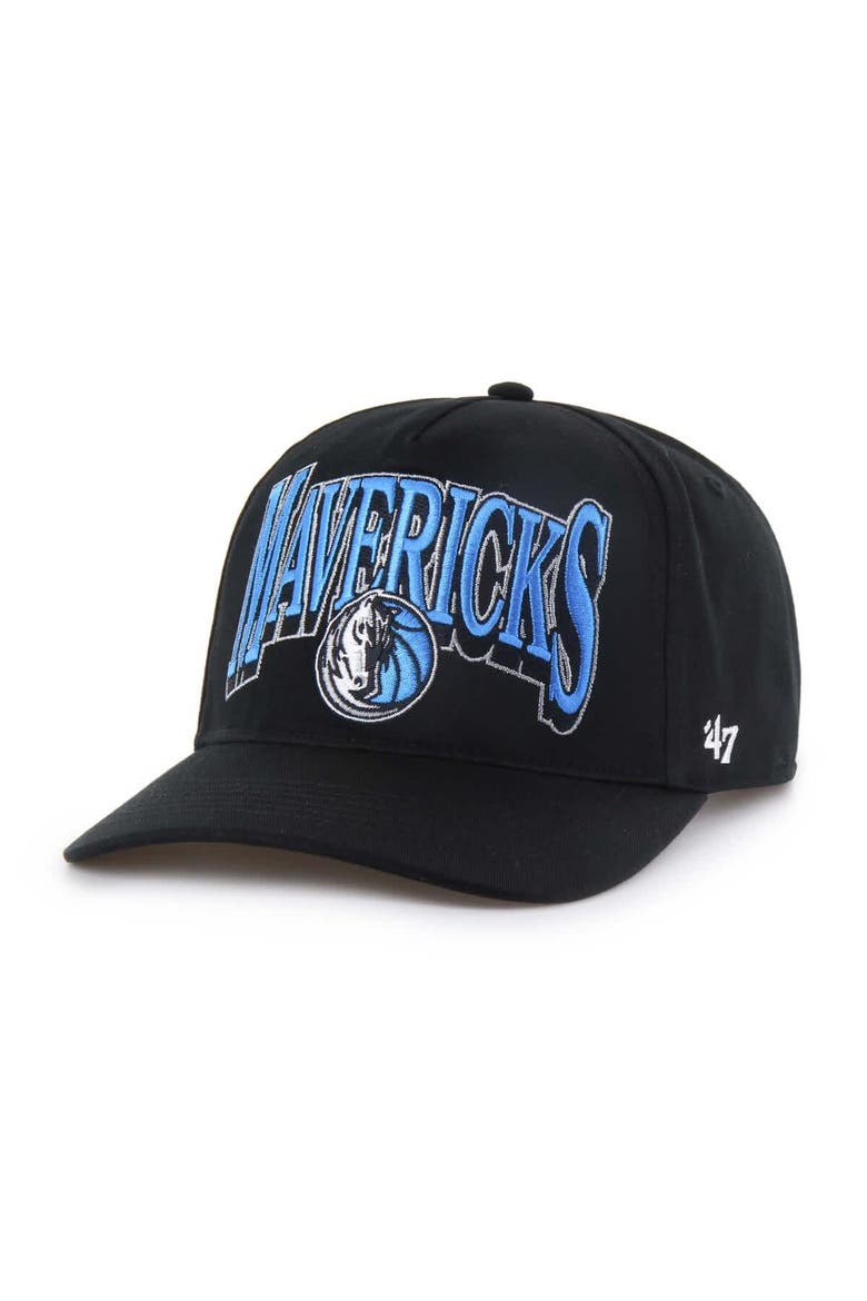 Men's '47 Black Dallas Mavericks Every Time Past Champs Hitch Adjustable Hat, Main, color, Black