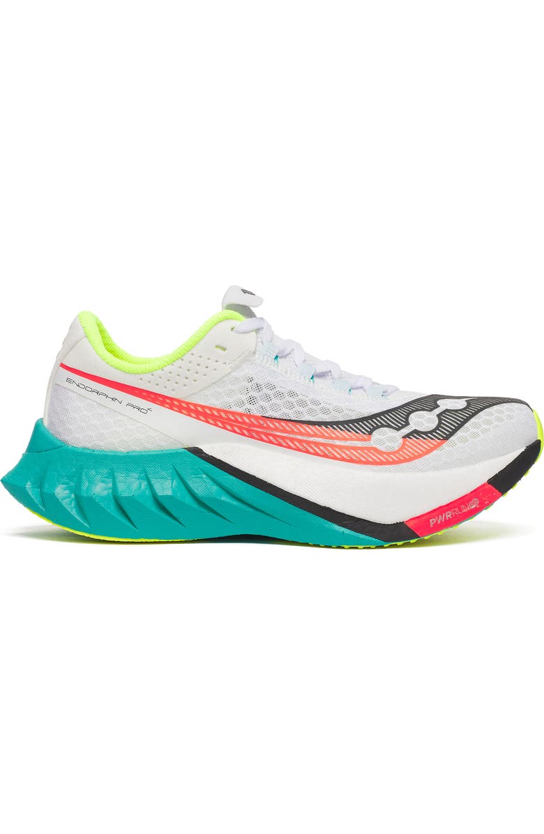 Saucony Endorphin Pro 4 Racing Shoe, Alternate, color, White/ Mutant