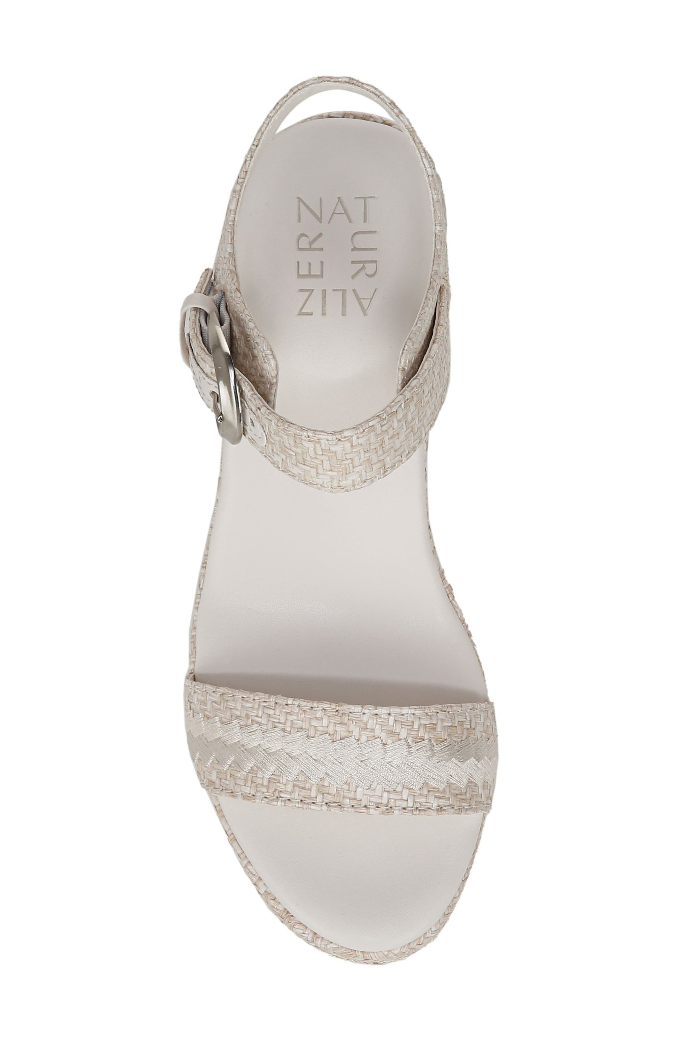 Stella 4 Ankle Strap Wedge Sandal, Alternate, color, EGGSHELL BEIGE