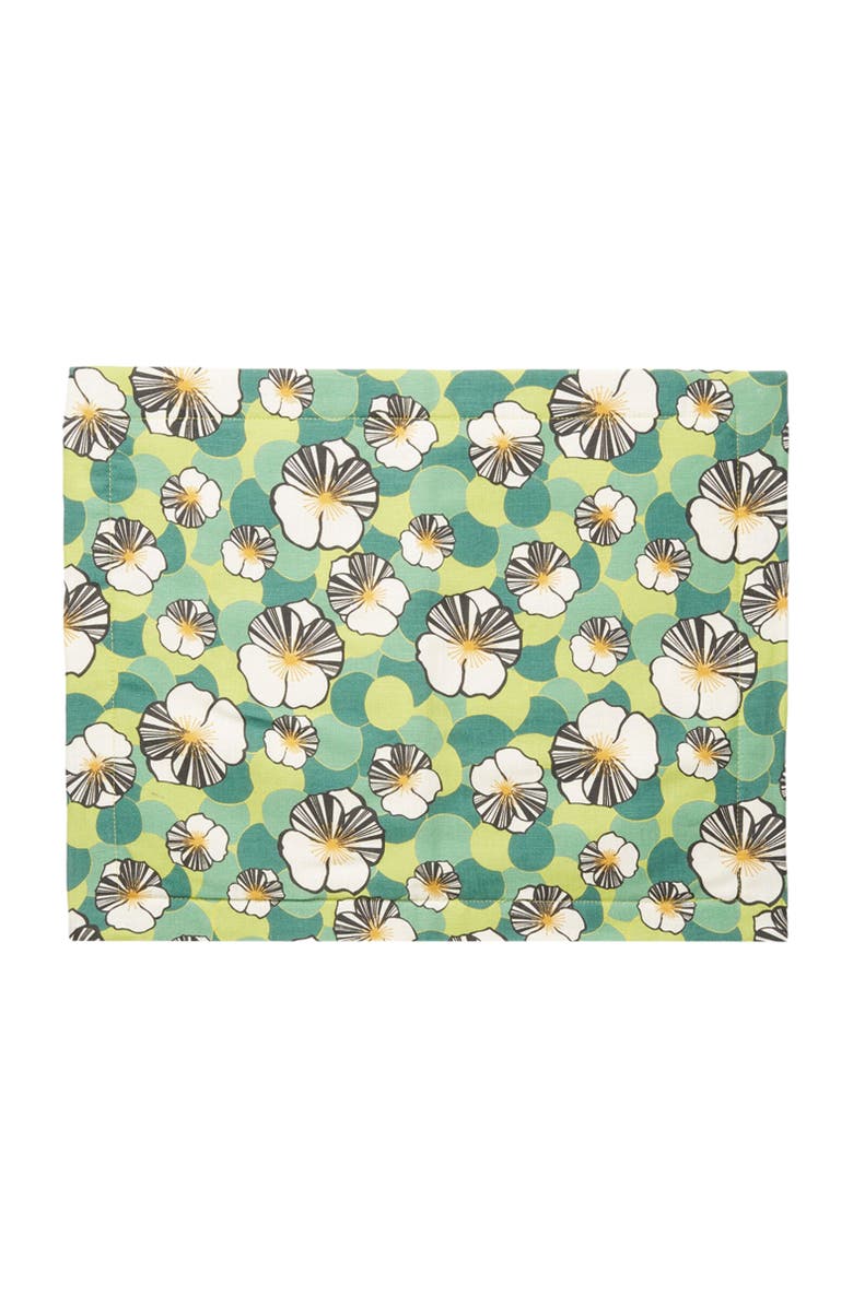 La DoubleJ Placemats Set Of 2 (35X45) Ninfea Green, Alternate, color, Ninfea Green
