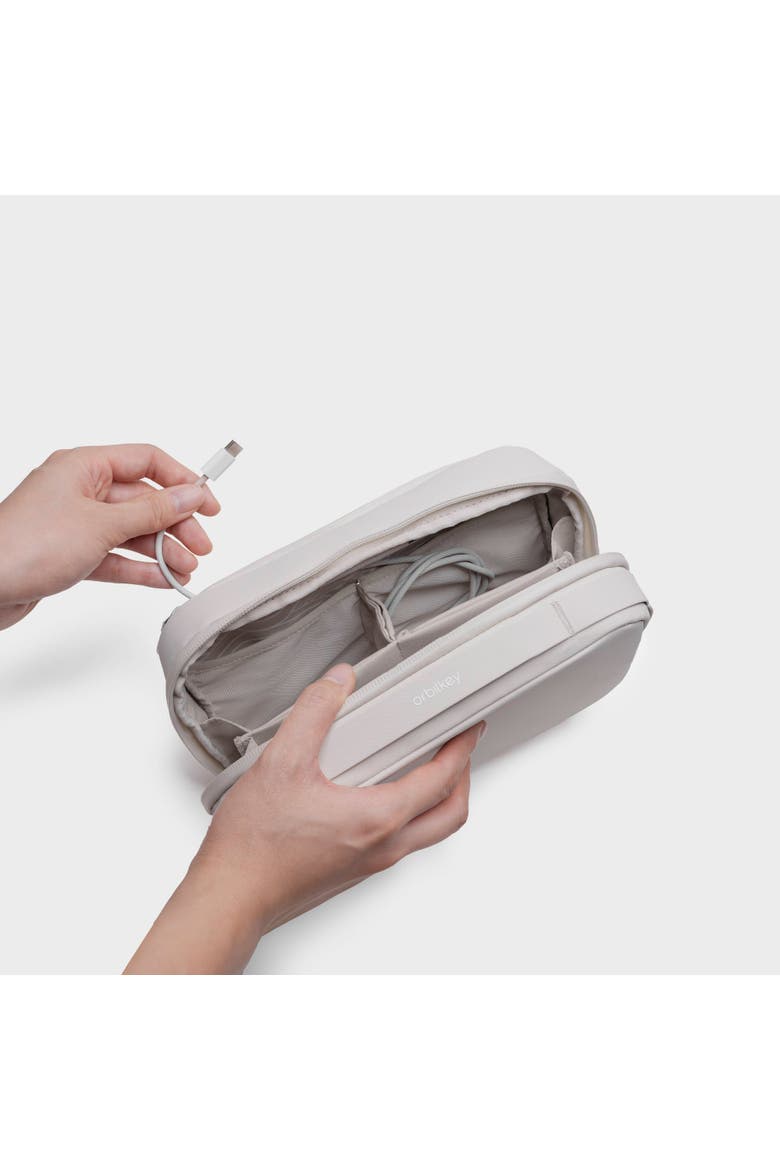 KonMari 2-in-1 Tech Accessory Pouch, Alternate, color, Stone