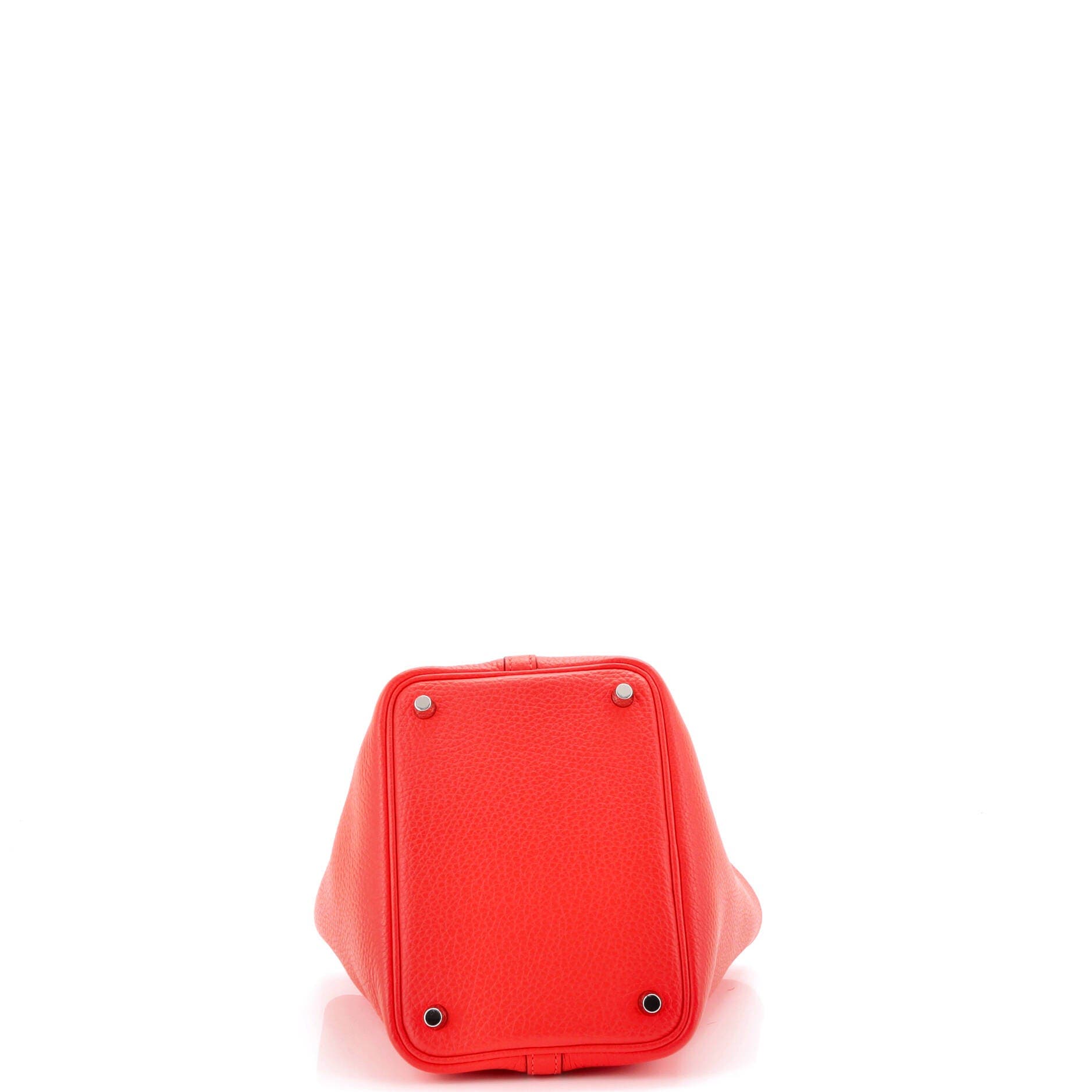 Pre-Owned Hermes Picotin Lock Bag Clemence PM, Alternate, color, Orange Field