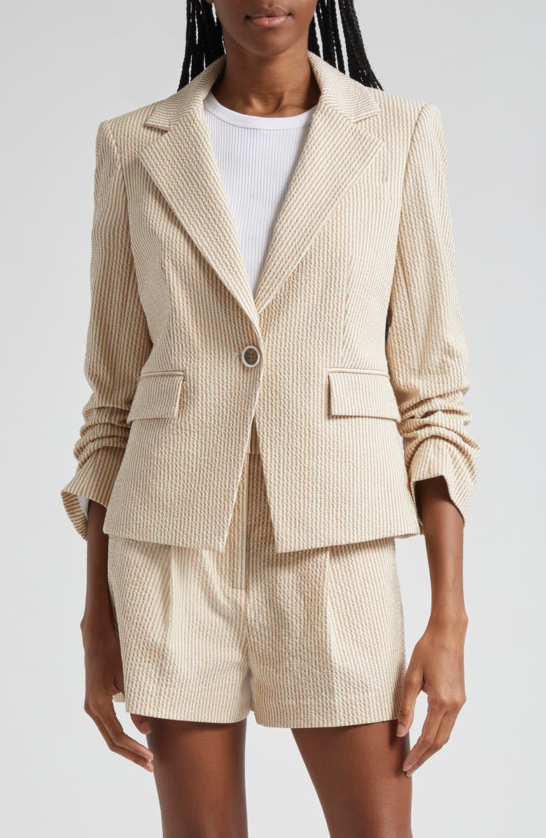 Veronica Beard Aaliyah Seersucker Dickey Jacket, Main, color, 