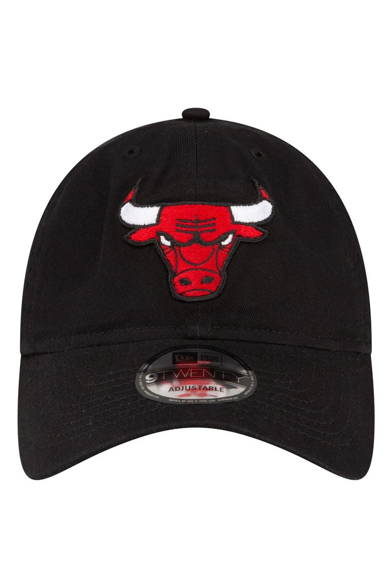 Men's New Era Black Chicago Bulls Team 2.0 9TWENTY Adjustable Hat, Alternate, color, Black