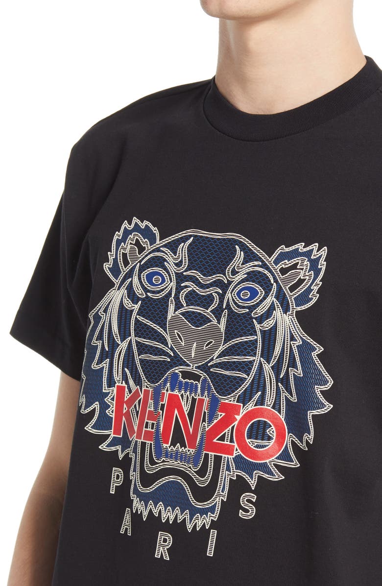 KENZO Silicone Scuba Tiger T-Shirt, Alternate, color, 