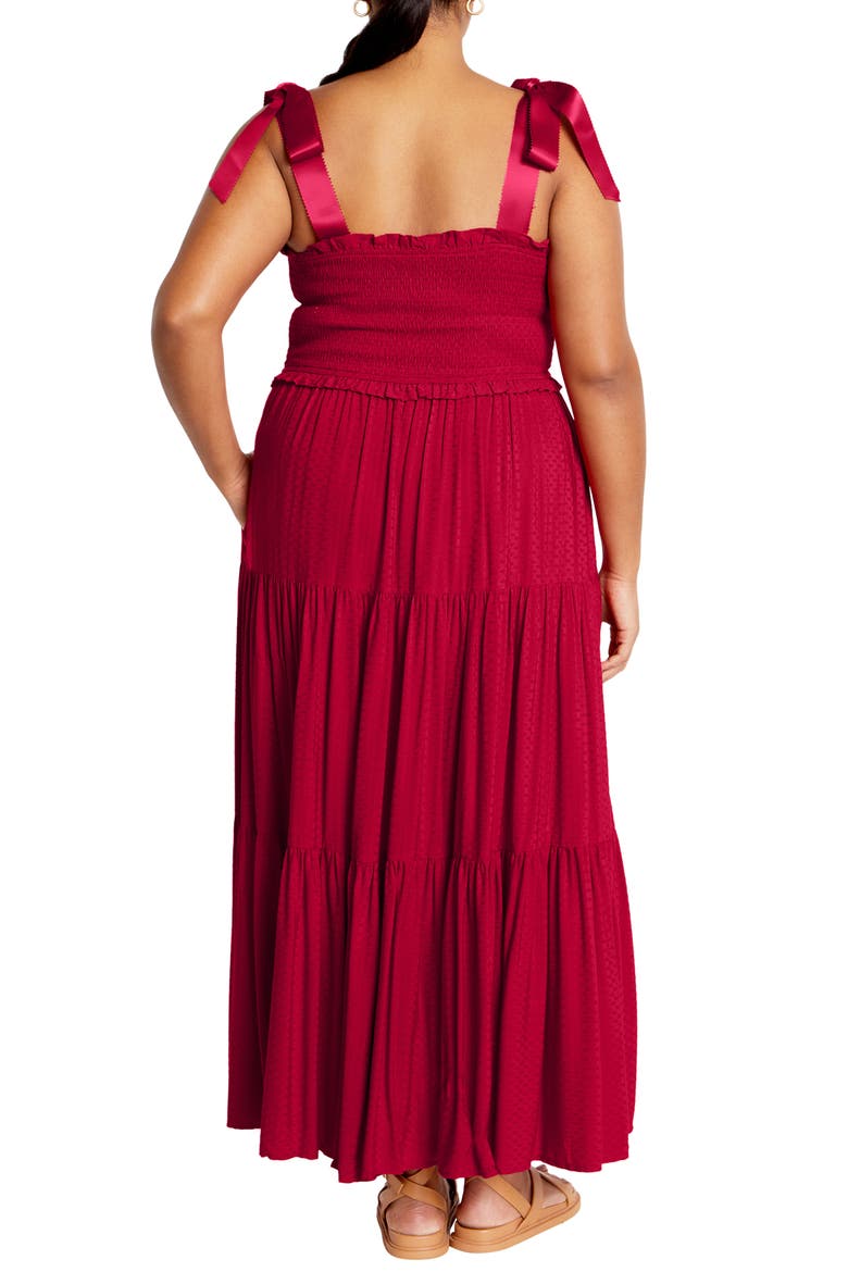 Cosmopolitan Tie Strap Sundress, Alternate, color, CRANBERRY