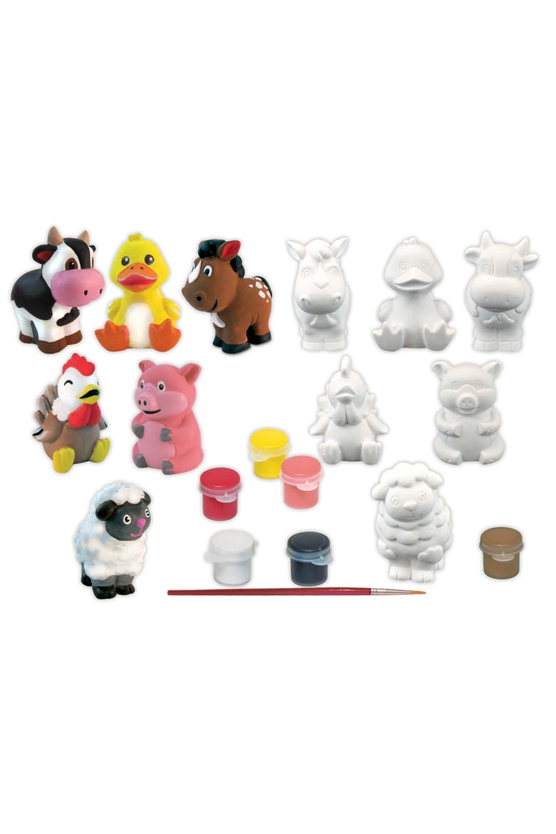 Old MacDonald's Farm Plaster Paint Set, Alternate, color, Multicolor