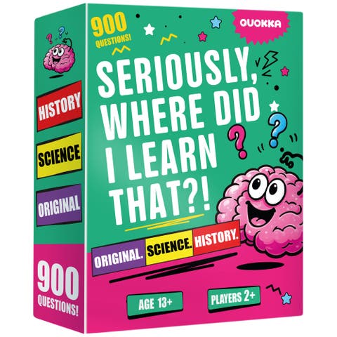 Trivia Card Games for Adults & Teens - Family Party Game