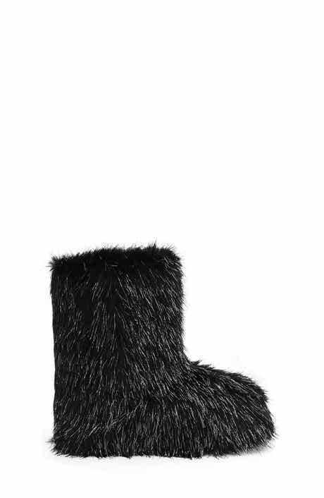 Kids' Echo Glitter Faux Fur Boot