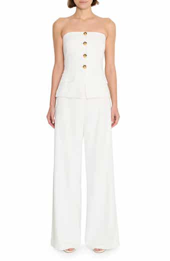Amanda Uprichard Yadira Strapless Jumpsuit