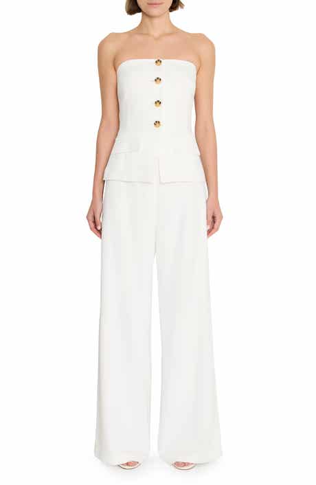 Amanda Uprichard Yadira Strapless Jumpsuit
