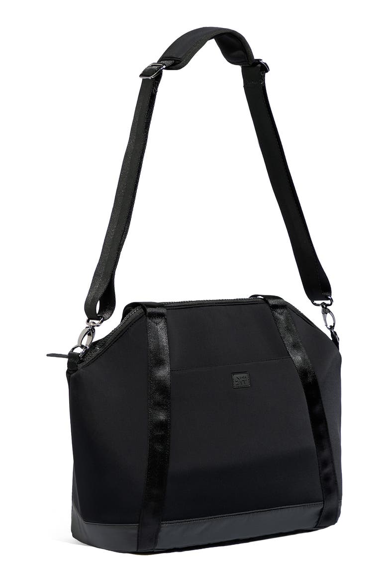 Seoul Neoprene Diaper Bag Tote, Alternate, color, EBONY