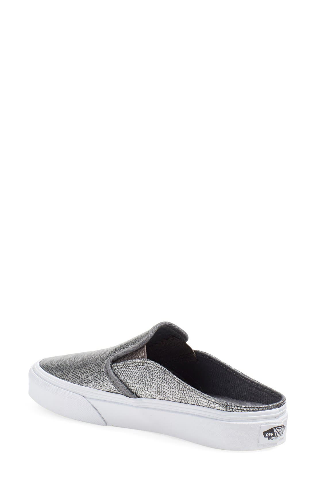 'Classic' Slip-On Sneaker Mule, Alternate, color, GREY/ TRUE WHITE LEATHER