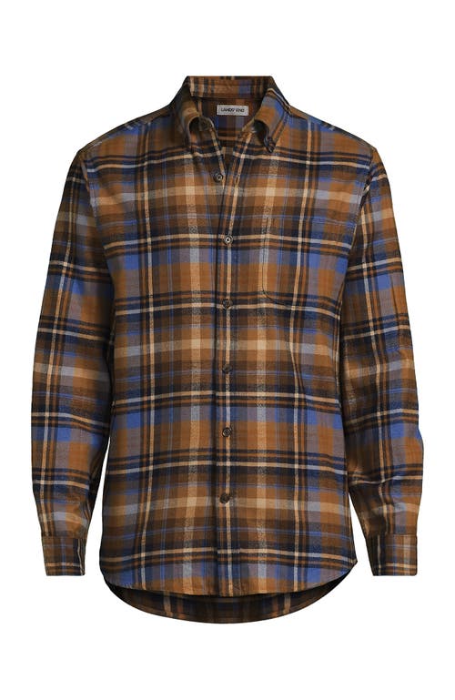 Lands' End Traditional Fit Flagship Flannel Shirt In Multi