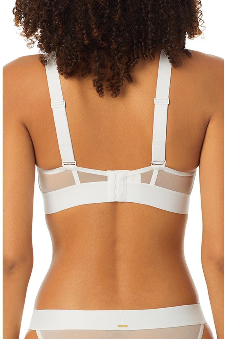 Sheers Strapless Underwire Bra, Alternate, color, DARK WHITE