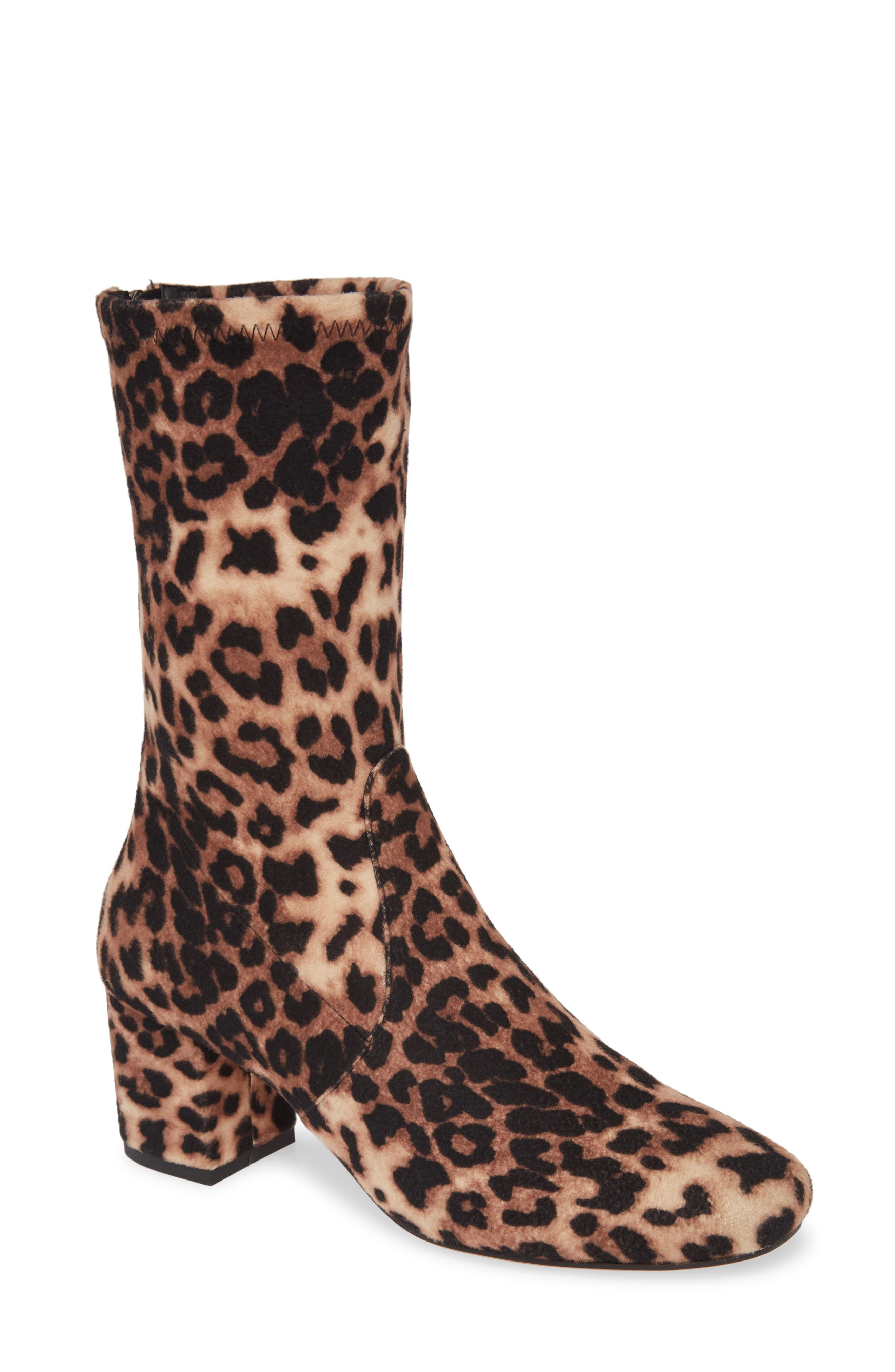 Chami X Bootie, Main, color, OCELOT MICROSUEDE