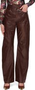 Avec Les Filles Croc Embossed Faux Leather Pants
