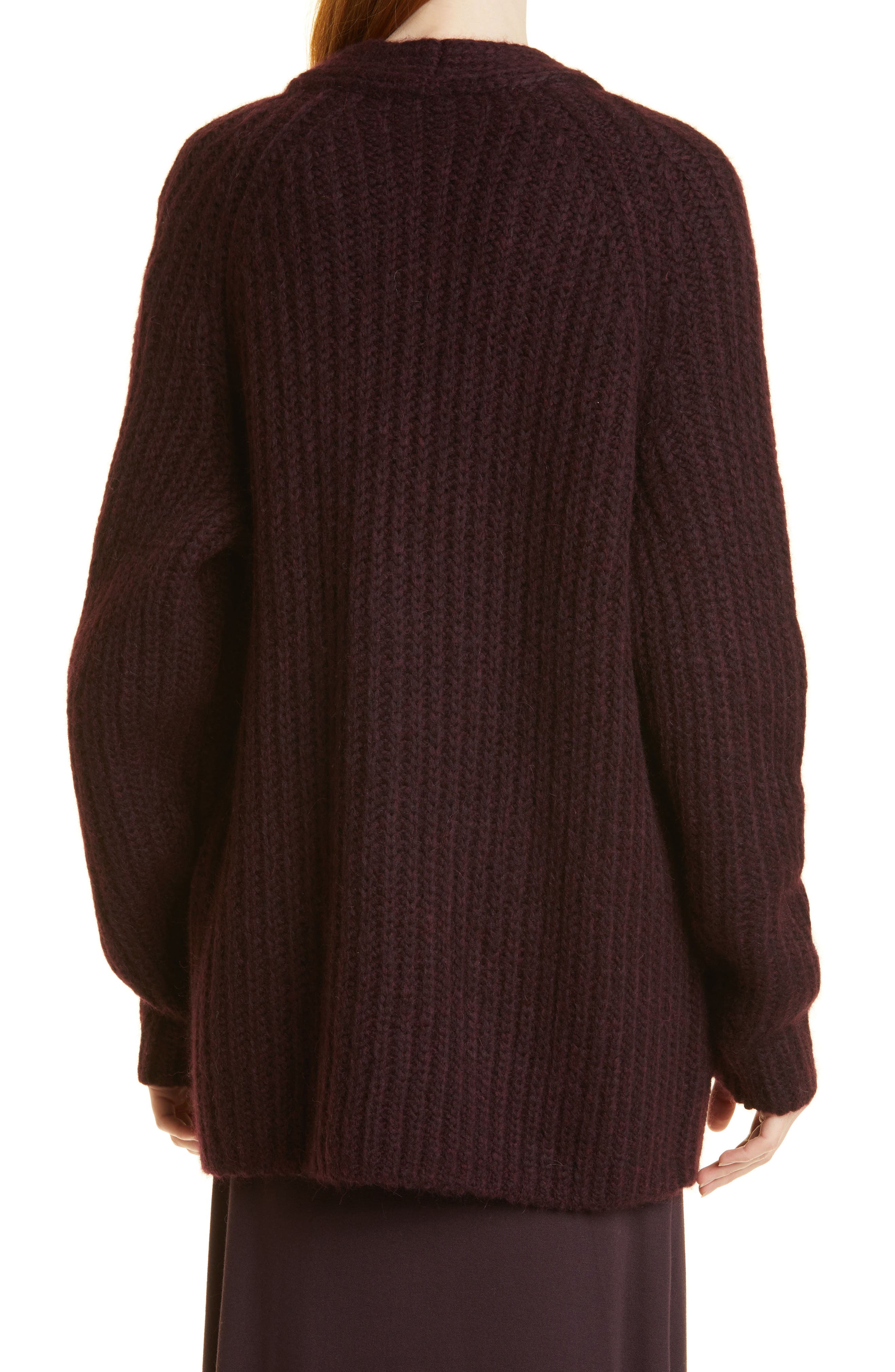 Rib Alpaca & Wool Cardigan - image 2